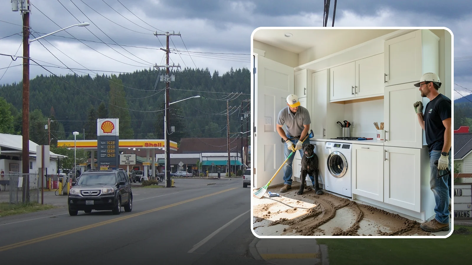 Pet Washing Station Construction in Granite Falls, Snohomish County, WA - We build built-in pet washing stations that keep muddy PNW dogs from tracking the trail through your house.