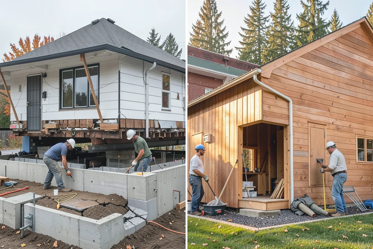 Pet Washing Station Construction in Granite Falls, Snohomish County, WA - Select the location and design the basin height, entry, and drainage