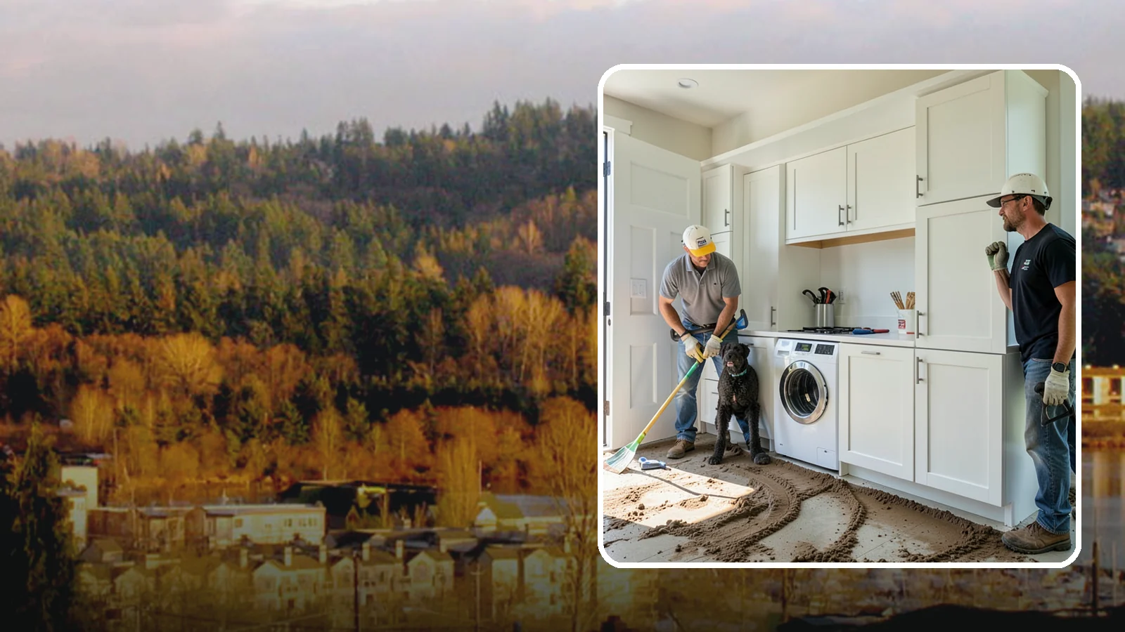 Pet Washing Station Construction in Kenmore, King County, WA - We build built-in pet washing stations that keep muddy PNW dogs from tracking the trail through your house.