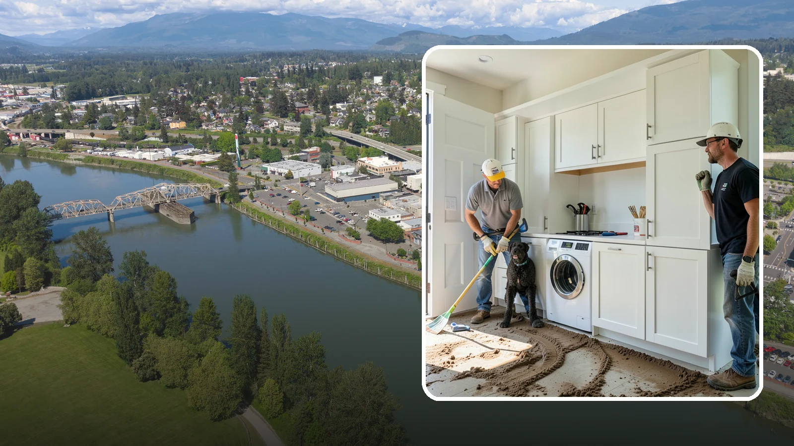 Pet Washing Station Construction in Mount Vernon, Skagit County, WA - We build built-in pet washing stations that keep muddy PNW dogs from tracking the trail through your house.