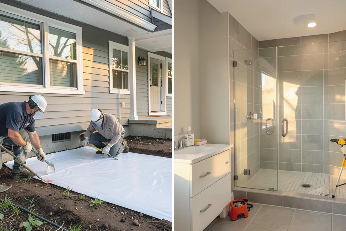 Pet Washing Station Construction in Redmond, King County, WA - Select the location and design the basin height, entry, and drainage