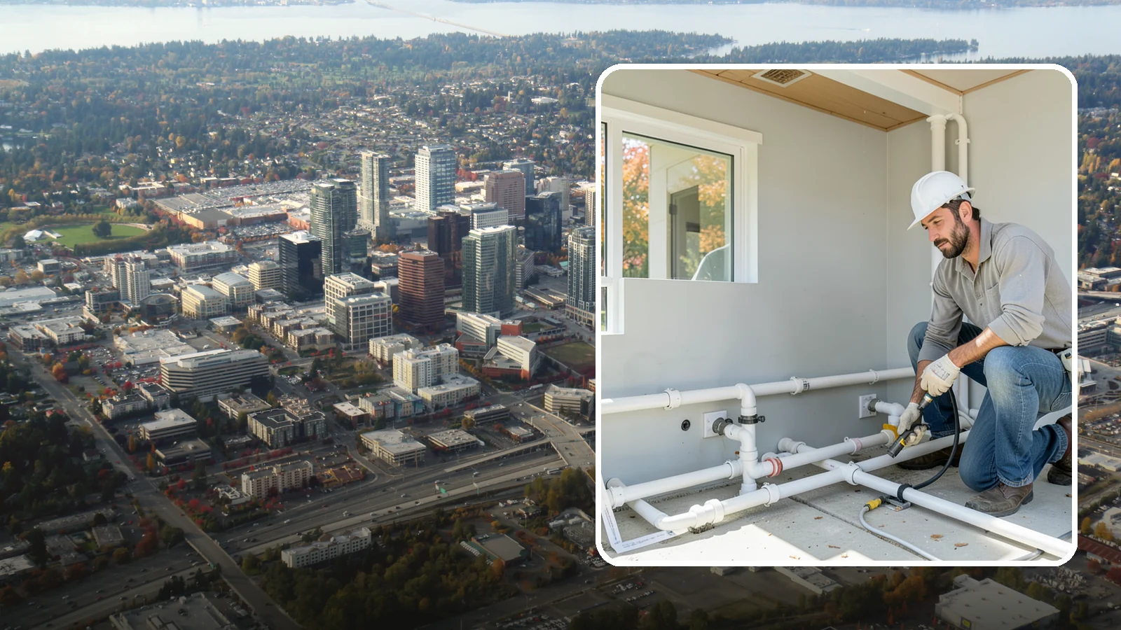 PEX Repipe in Bellevue, King County, WA - We repipe your home using flexible PEX tubing, a durable and freeze-resistant alternative to metal supply lines.