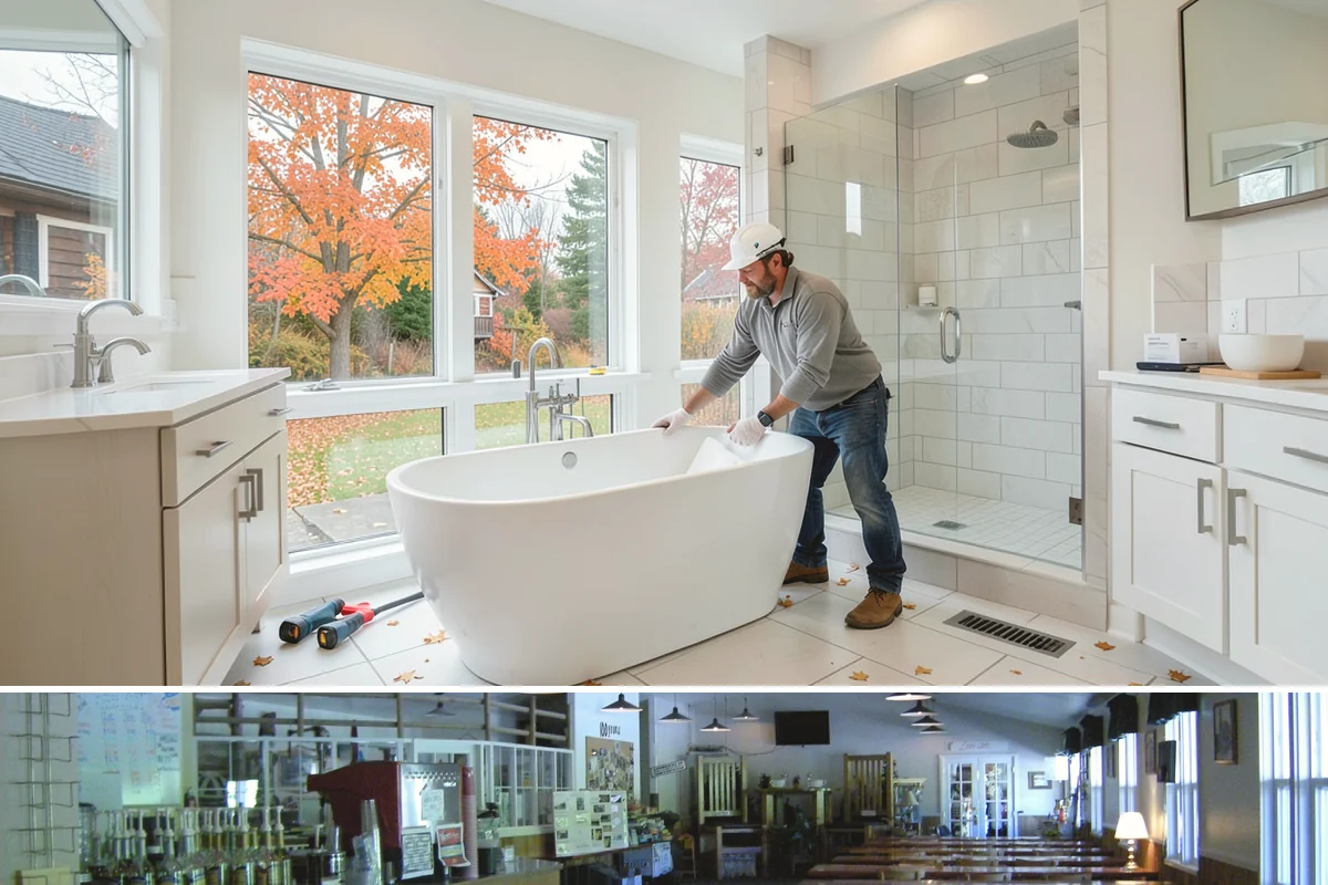 PEX Repipe in Black Diamond, King County, WA - PEX handles our cold winter mornings well, and the indoor work can be scheduled comfortably in any season.