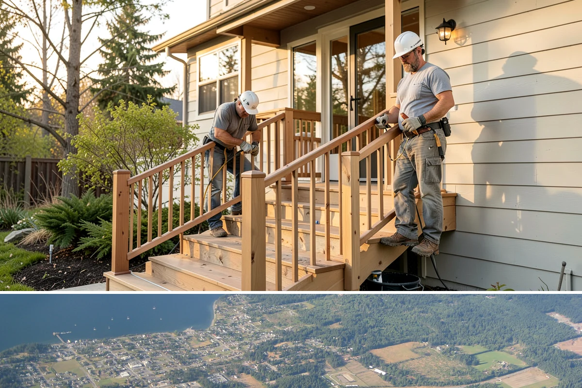 PEX Repipe in Coupeville, Island County, WA - PEX handles our cold winter mornings well, and the indoor work can be scheduled comfortably in any season.