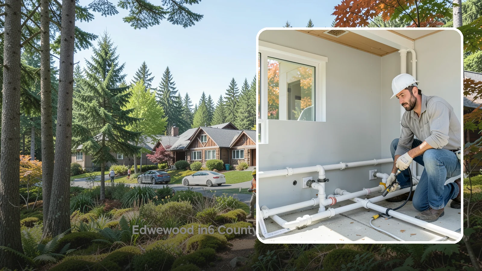 PEX Repipe in Edgewood, Pierce County, WA - We repipe your home using flexible PEX tubing, a durable and freeze-resistant alternative to metal supply lines.