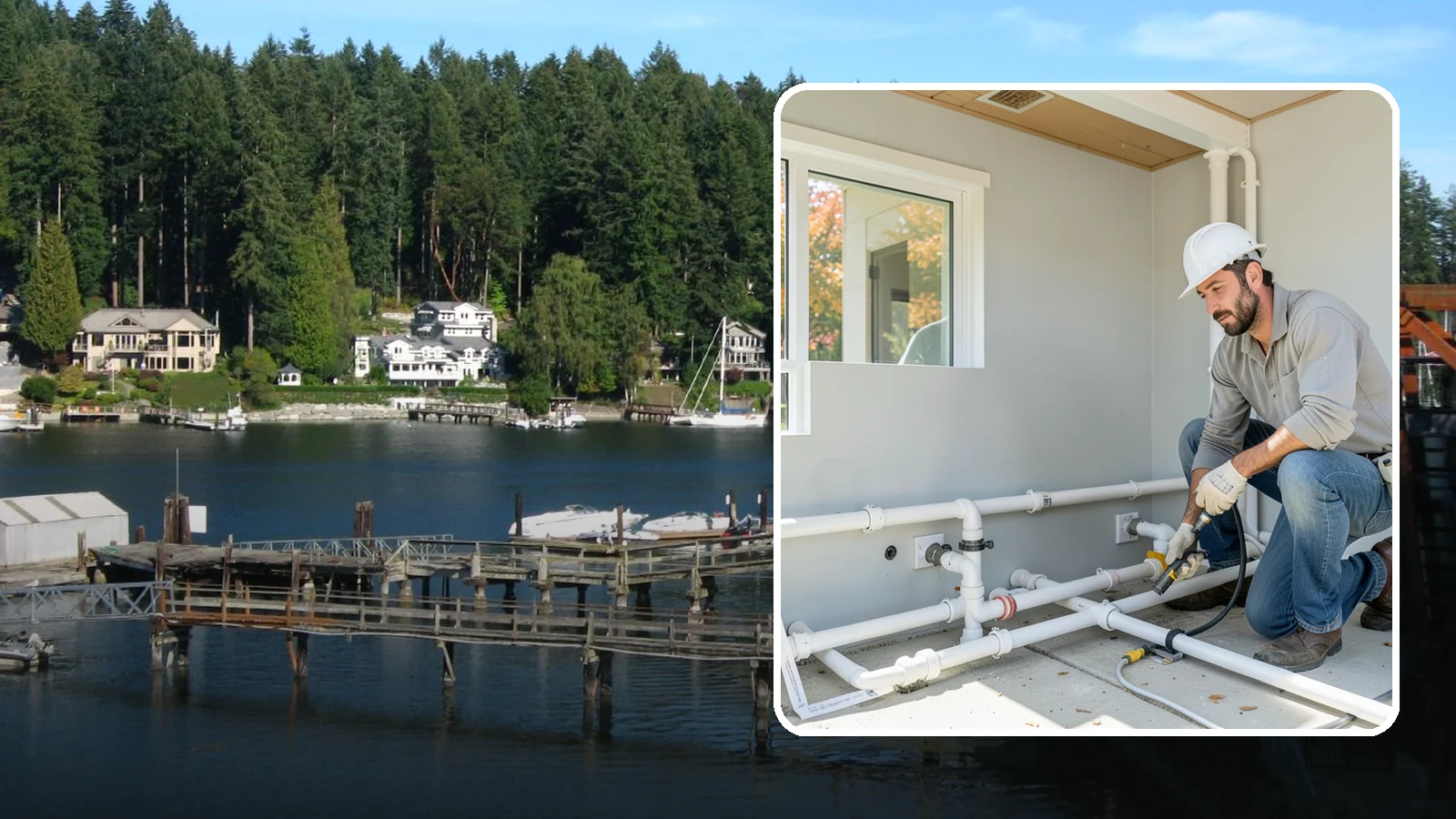 PEX Repipe in Gig Harbor, Pierce County, WA - We repipe your home using flexible PEX tubing, a durable and freeze-resistant alternative to metal supply lines.