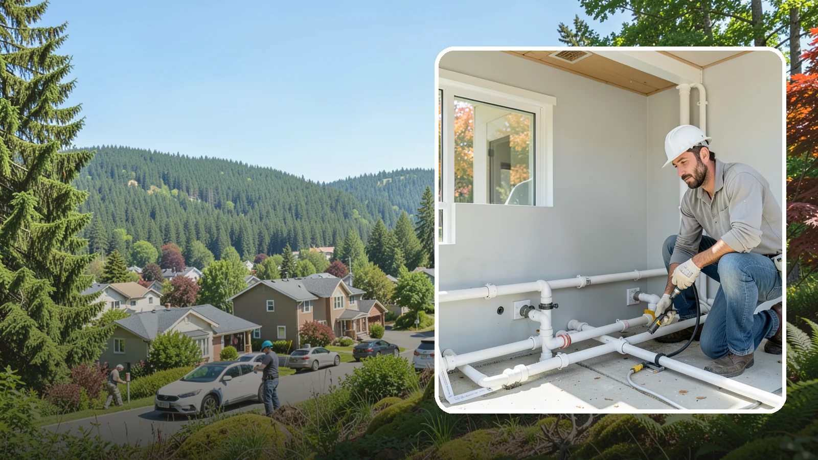 PEX Repipe in Index, Snohomish County, WA - We repipe your home using flexible PEX tubing, a durable and freeze-resistant alternative to metal supply lines.