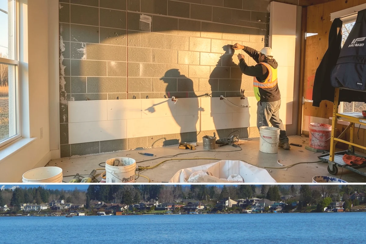PEX Repipe in Lake Stevens, Snohomish County, WA - PEX handles our cold winter mornings well, and the indoor work can be scheduled comfortably in any season.