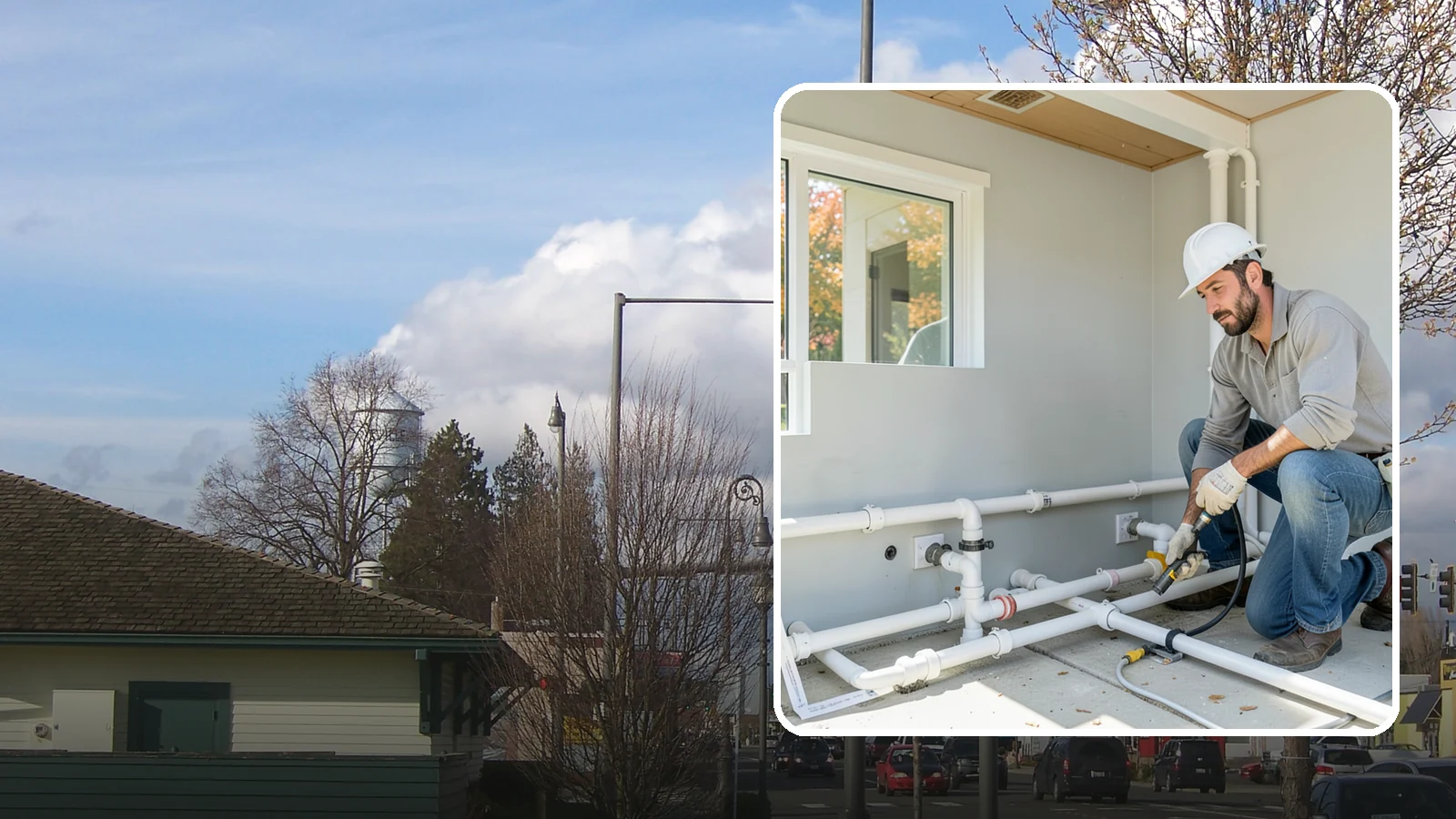 PEX Repipe in Marysville, Snohomish County, WA - We repipe your home using flexible PEX tubing, a durable and freeze-resistant alternative to metal supply lines.