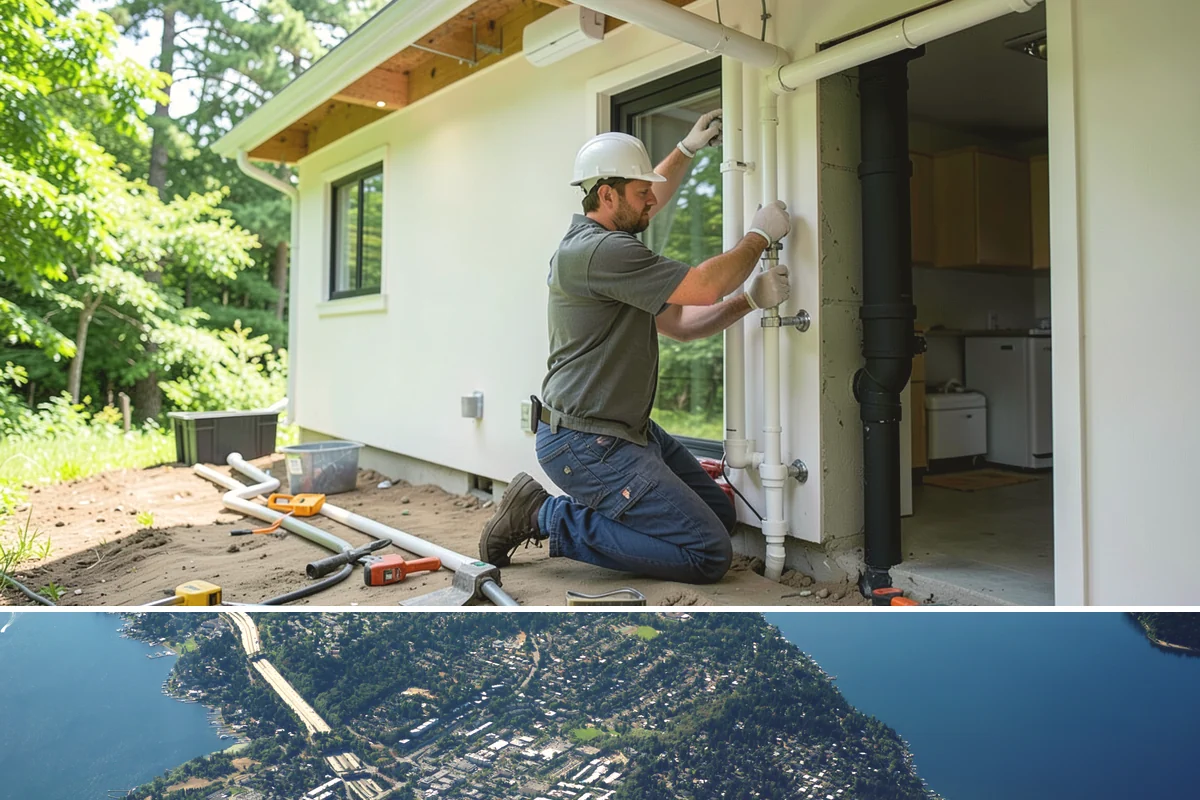PEX Repipe in Mercer Island, King County, WA - PEX handles our cold winter mornings well, and the indoor work can be scheduled comfortably in any season.