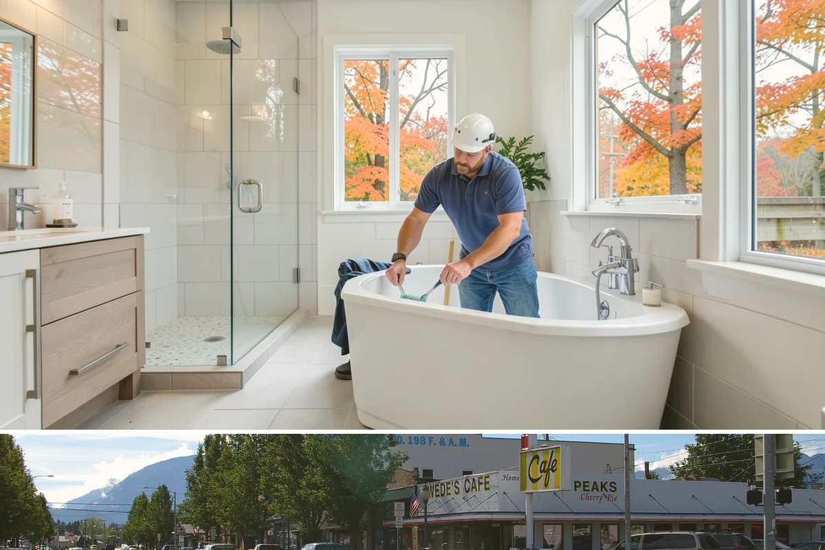 PEX Repipe in North Bend, King County, WA - PEX handles our cold winter mornings well, and the indoor work can be scheduled comfortably in any season.