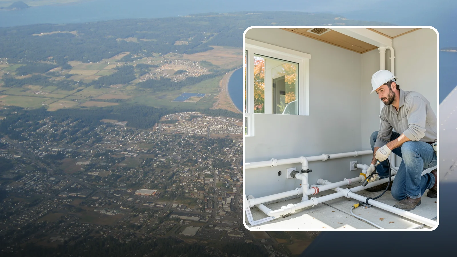 PEX Repipe in Oak Harbor, Island County, WA - We repipe your home using flexible PEX tubing, a durable and freeze-resistant alternative to metal supply lines.