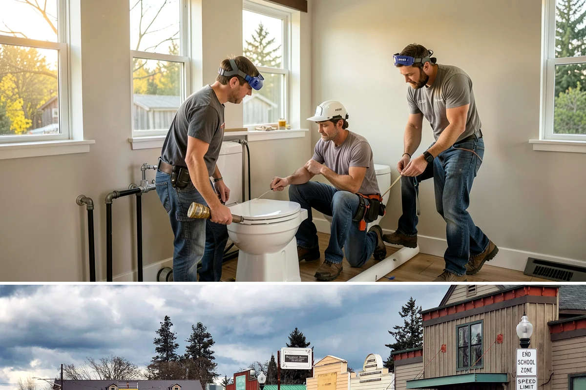 PEX Repipe in Roy, Pierce County, WA - PEX handles our cold winter mornings well, and the indoor work can be scheduled comfortably in any season.