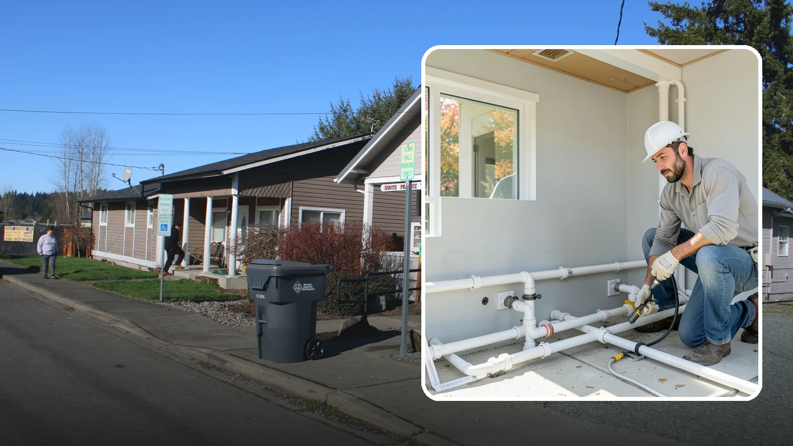 PEX Repipe in South Prairie, Pierce County, WA - We repipe your home using flexible PEX tubing, a durable and freeze-resistant alternative to metal supply lines.