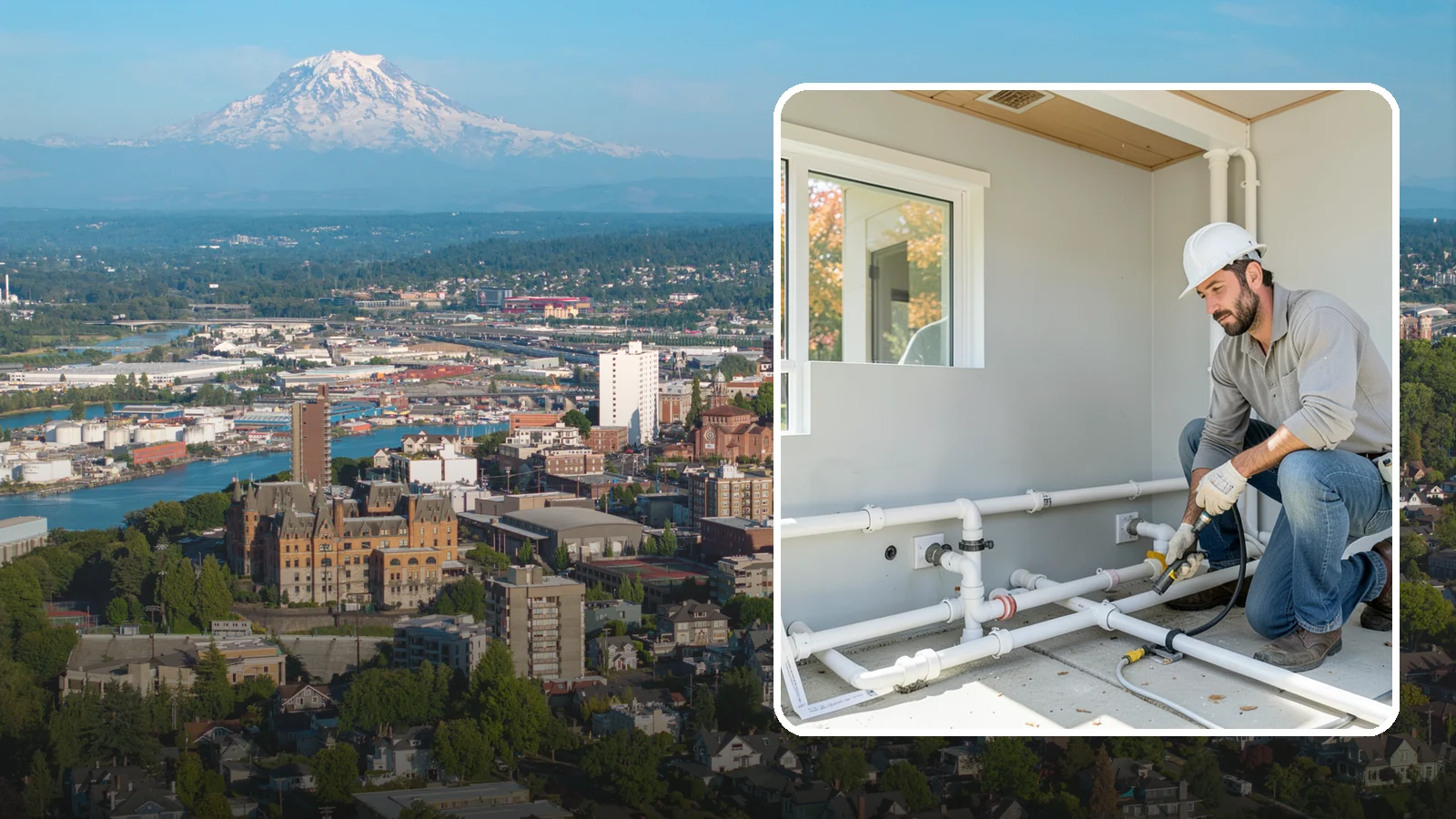 PEX Repipe in Tacoma, Pierce County, WA - We repipe your home using flexible PEX tubing, a durable and freeze-resistant alternative to metal supply lines.