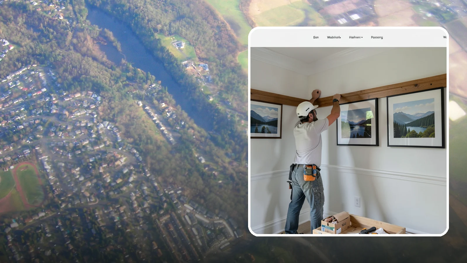 Picture Rail Installation in Algona, King County, WA - Period-authentic picture rail installation that lets you hang art without punching holes in your walls.