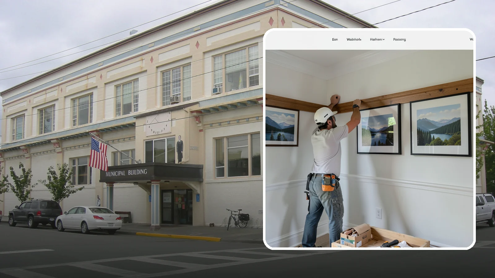 Picture Rail Installation in Anacortes, Skagit County, WA - Period-authentic picture rail installation that lets you hang art without punching holes in your walls.