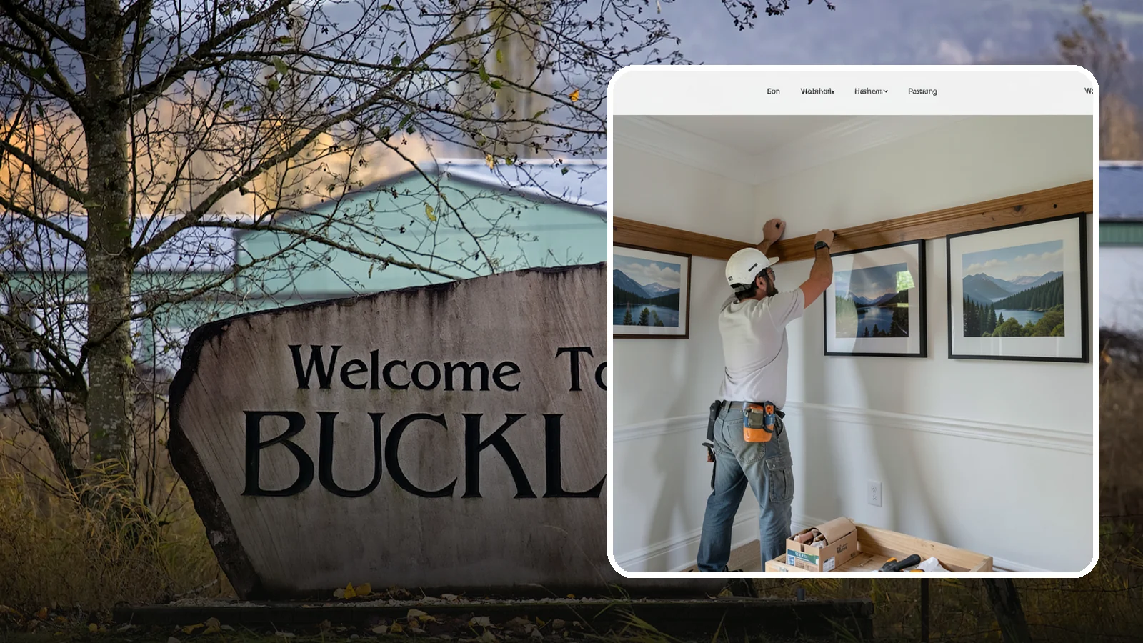 Picture Rail Installation in Buckley, Pierce County, WA - Period-authentic picture rail installation that lets you hang art without punching holes in your walls.