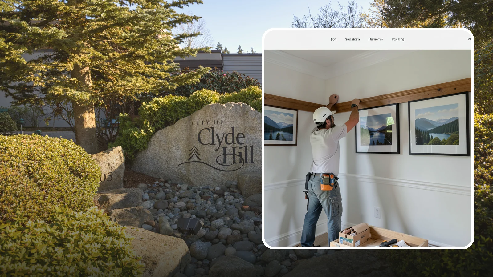Picture Rail Installation in Clyde Hill, King County, WA - Period-authentic picture rail installation that lets you hang art without punching holes in your walls.