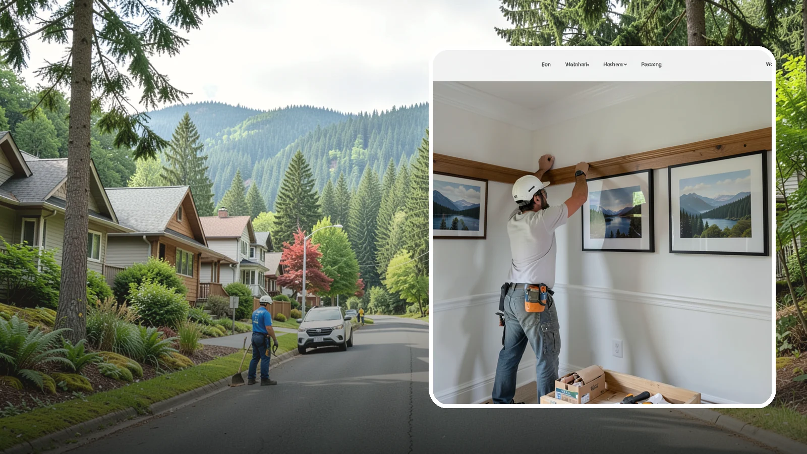 Picture Rail Installation in Darrington, Snohomish County, WA - Period-authentic picture rail installation that lets you hang art without punching holes in your walls.