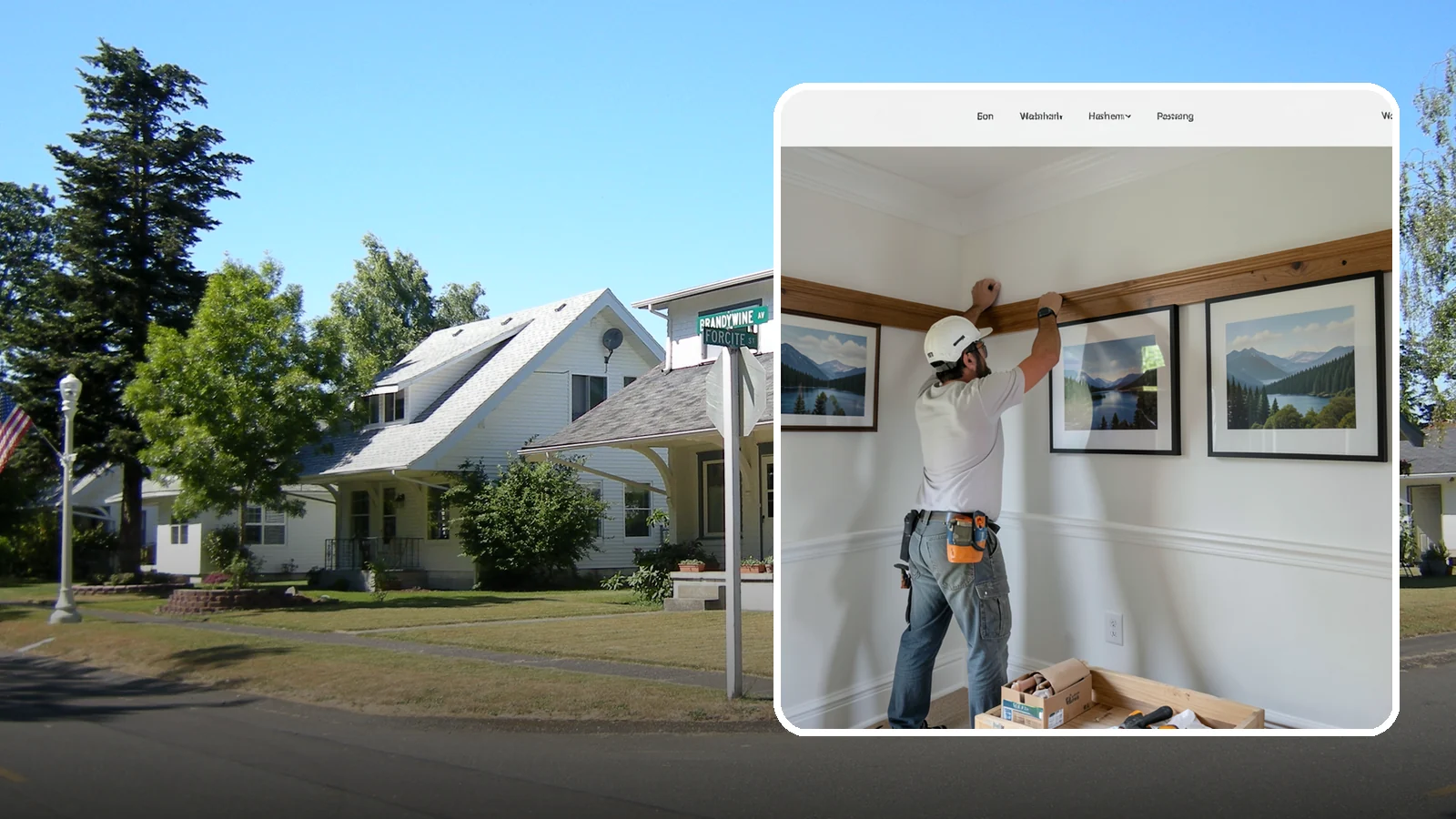 Picture Rail Installation in DuPont, Pierce County, WA - Period-authentic picture rail installation that lets you hang art without punching holes in your walls.
