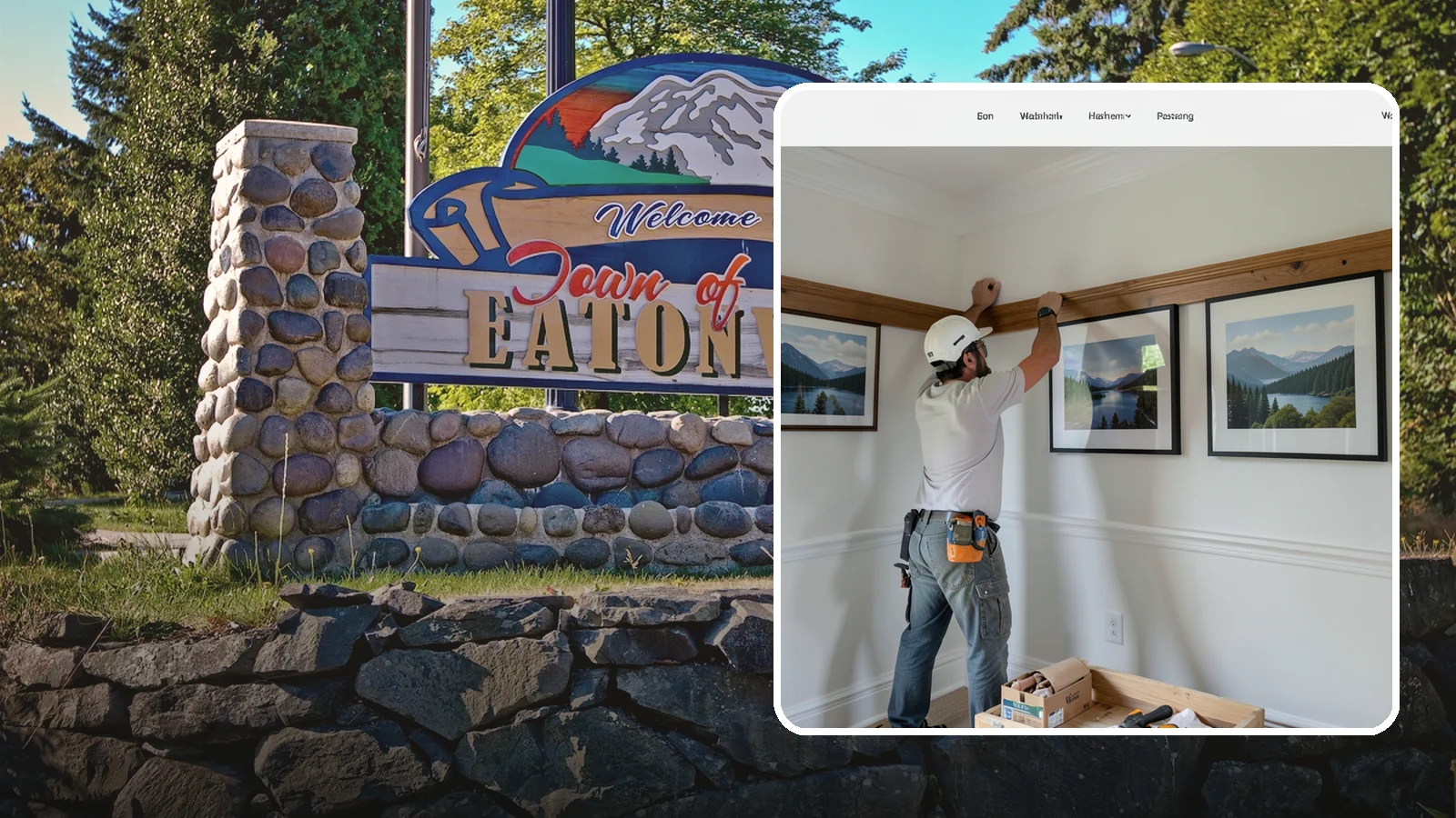 Picture Rail Installation in Eatonville, Pierce County, WA - Period-authentic picture rail installation that lets you hang art without punching holes in your walls.