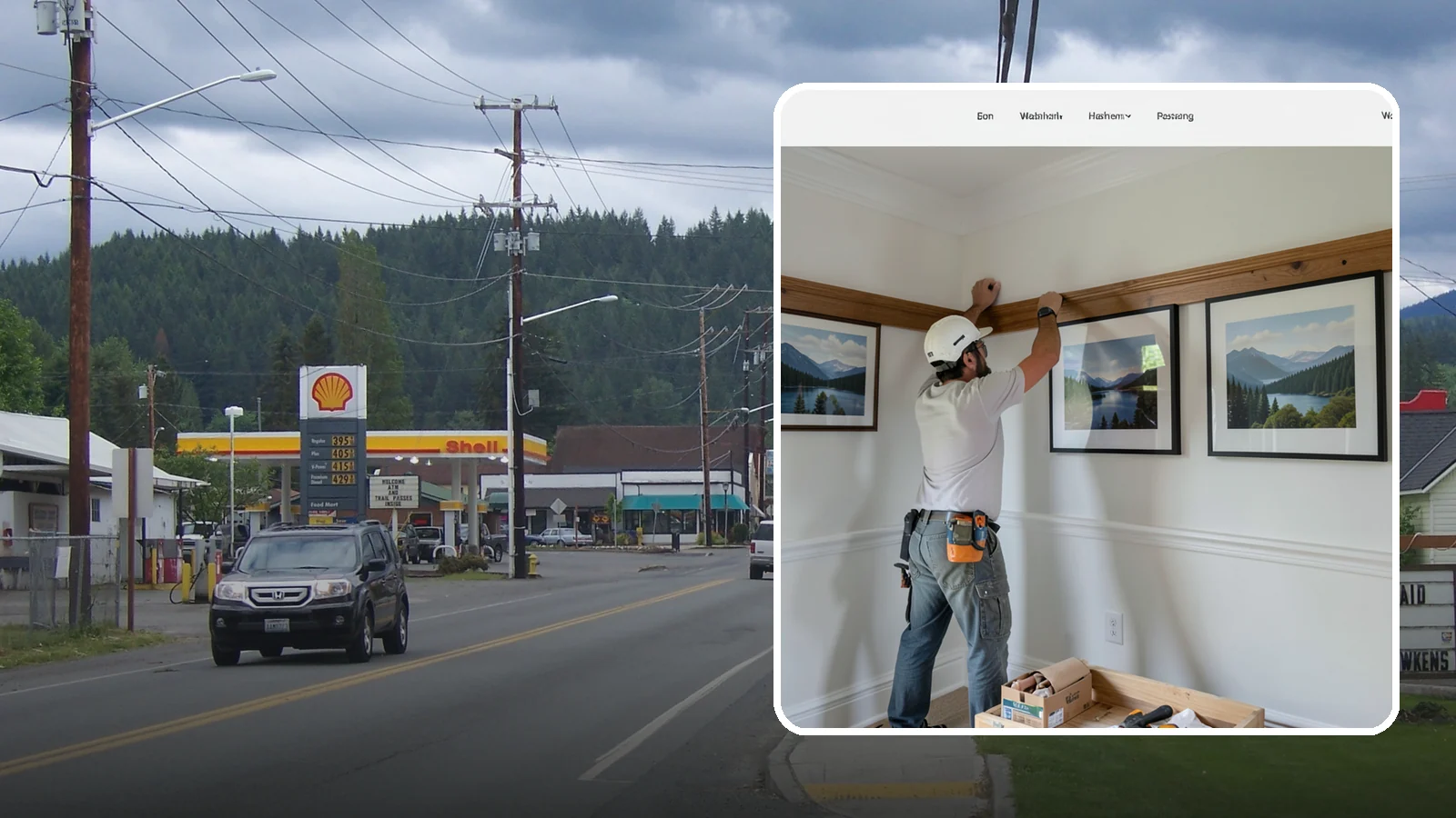 Picture Rail Installation in Granite Falls, Snohomish County, WA - Period-authentic picture rail installation that lets you hang art without punching holes in your walls.