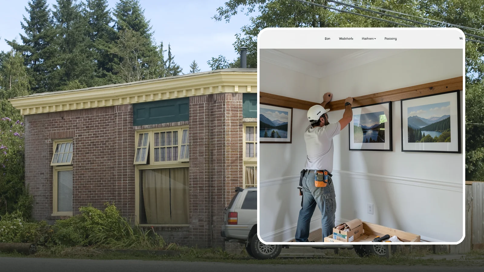 Picture Rail Installation in Hamilton, Skagit County, WA - Period-authentic picture rail installation that lets you hang art without punching holes in your walls.