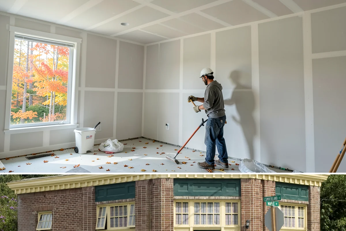 Picture Rail Installation in Hamilton, Skagit County, WA - This interior detail installs year-round and is a rewarding rainy-season project for character homes across the Puget Sound.