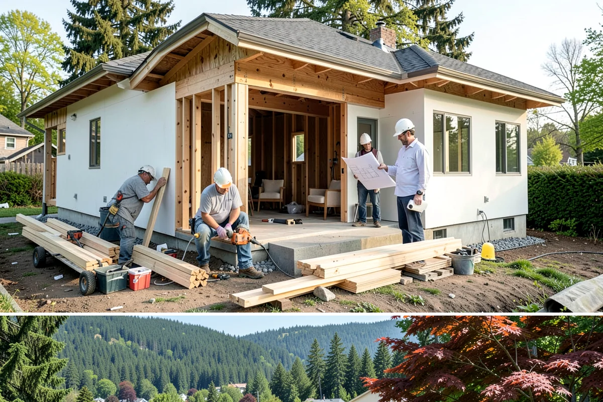 Picture Rail Installation in Index, Snohomish County, WA - This interior detail installs year-round and is a rewarding rainy-season project for character homes across the Puget Sound.