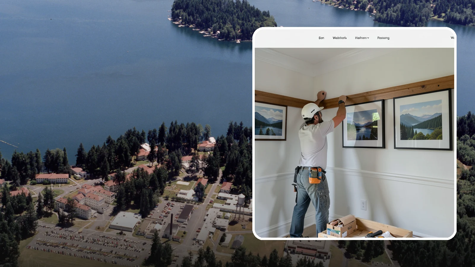 Picture Rail Installation in Lakewood, Pierce County, WA - Period-authentic picture rail installation that lets you hang art without punching holes in your walls.