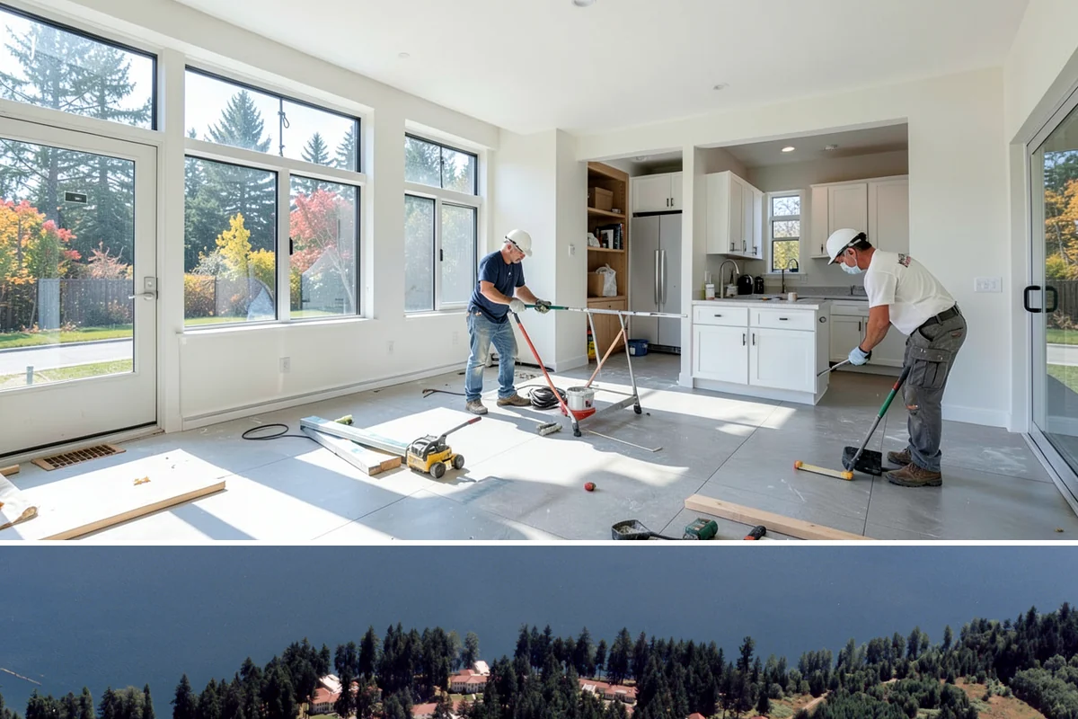 Picture Rail Installation in Lakewood, Pierce County, WA - This interior detail installs year-round and is a rewarding rainy-season project for character homes across the Puget Sound.