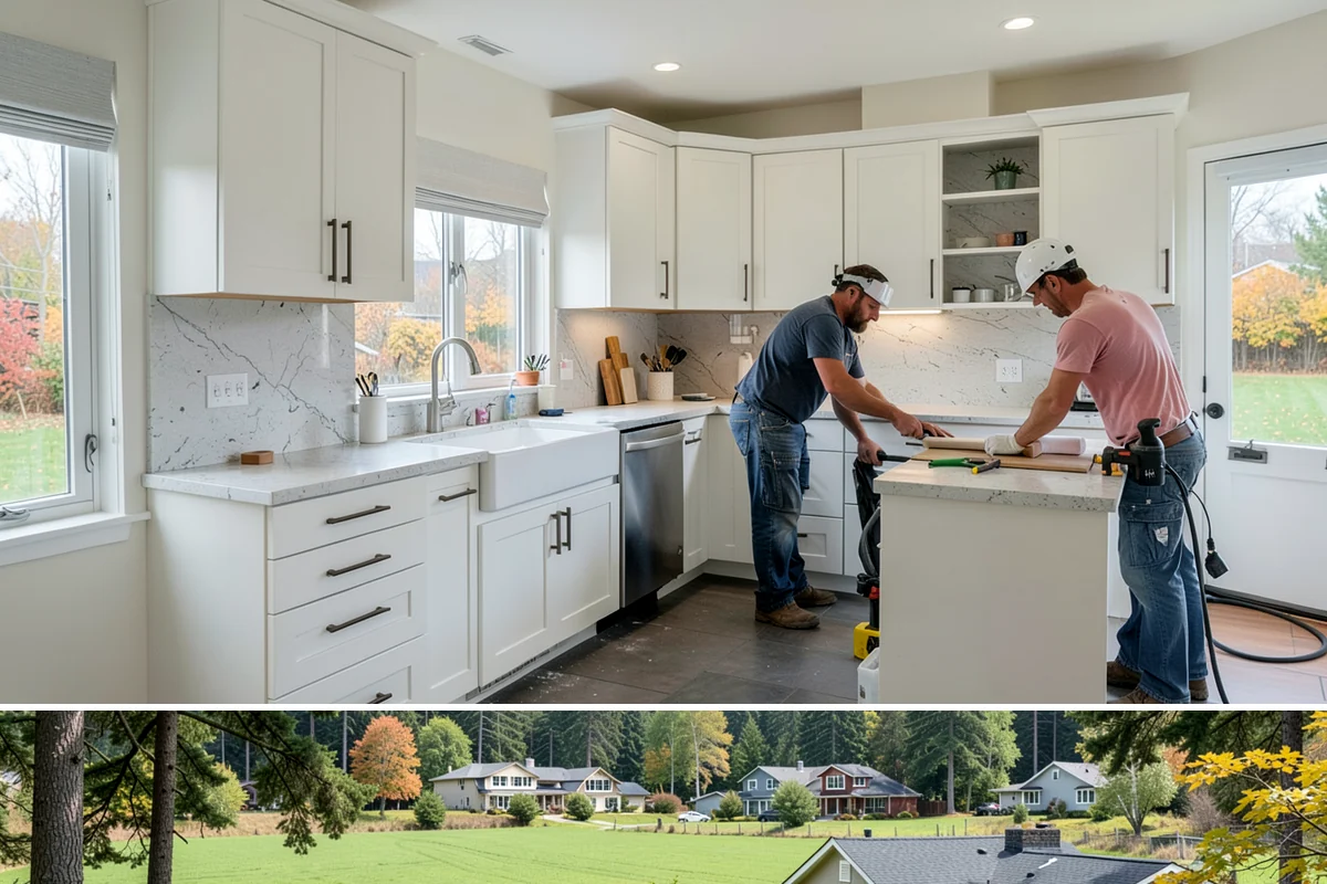 Picture Rail Installation in Lyman, Skagit County, WA - This interior detail installs year-round and is a rewarding rainy-season project for character homes across the Puget Sound.