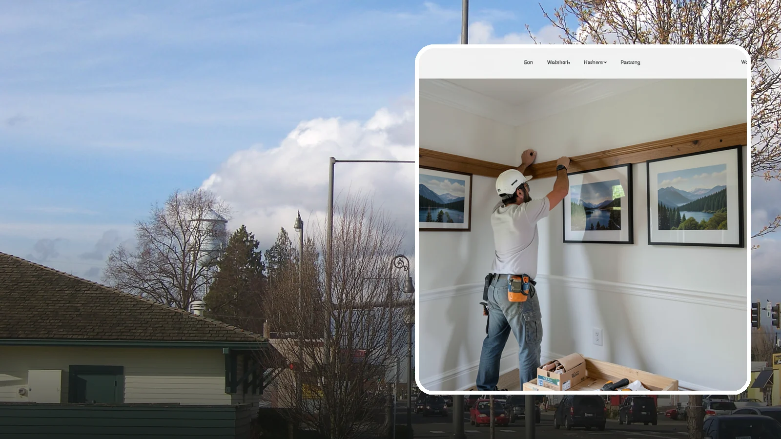 Picture Rail Installation in Marysville, Snohomish County, WA - Period-authentic picture rail installation that lets you hang art without punching holes in your walls.