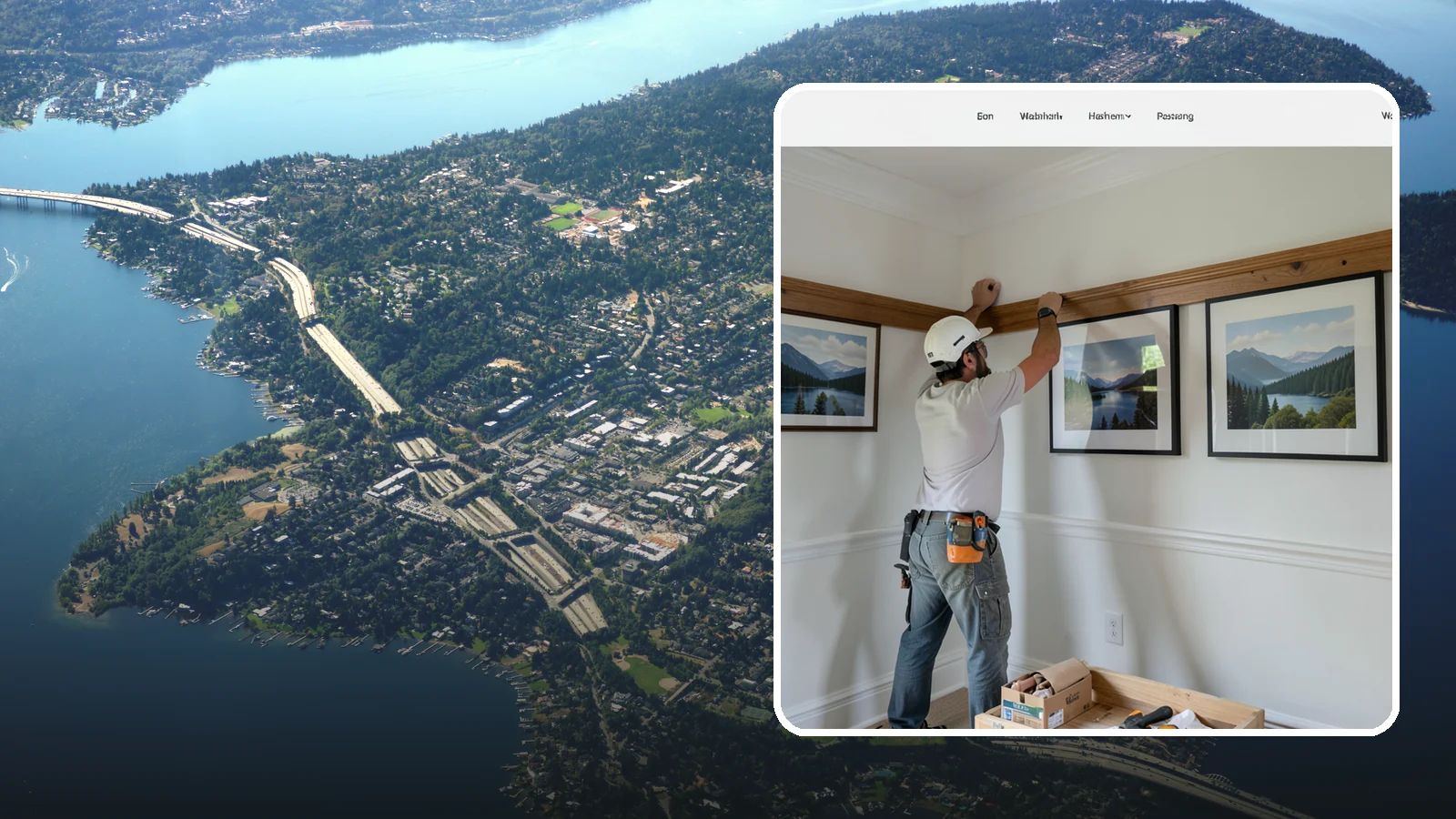 Picture Rail Installation in Mercer Island, King County, WA - Period-authentic picture rail installation that lets you hang art without punching holes in your walls.