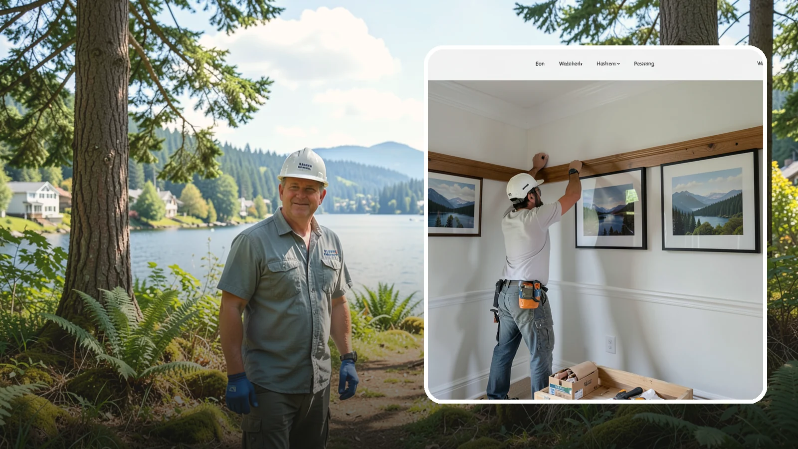 Picture Rail Installation in Milton, King County, WA - Period-authentic picture rail installation that lets you hang art without punching holes in your walls.