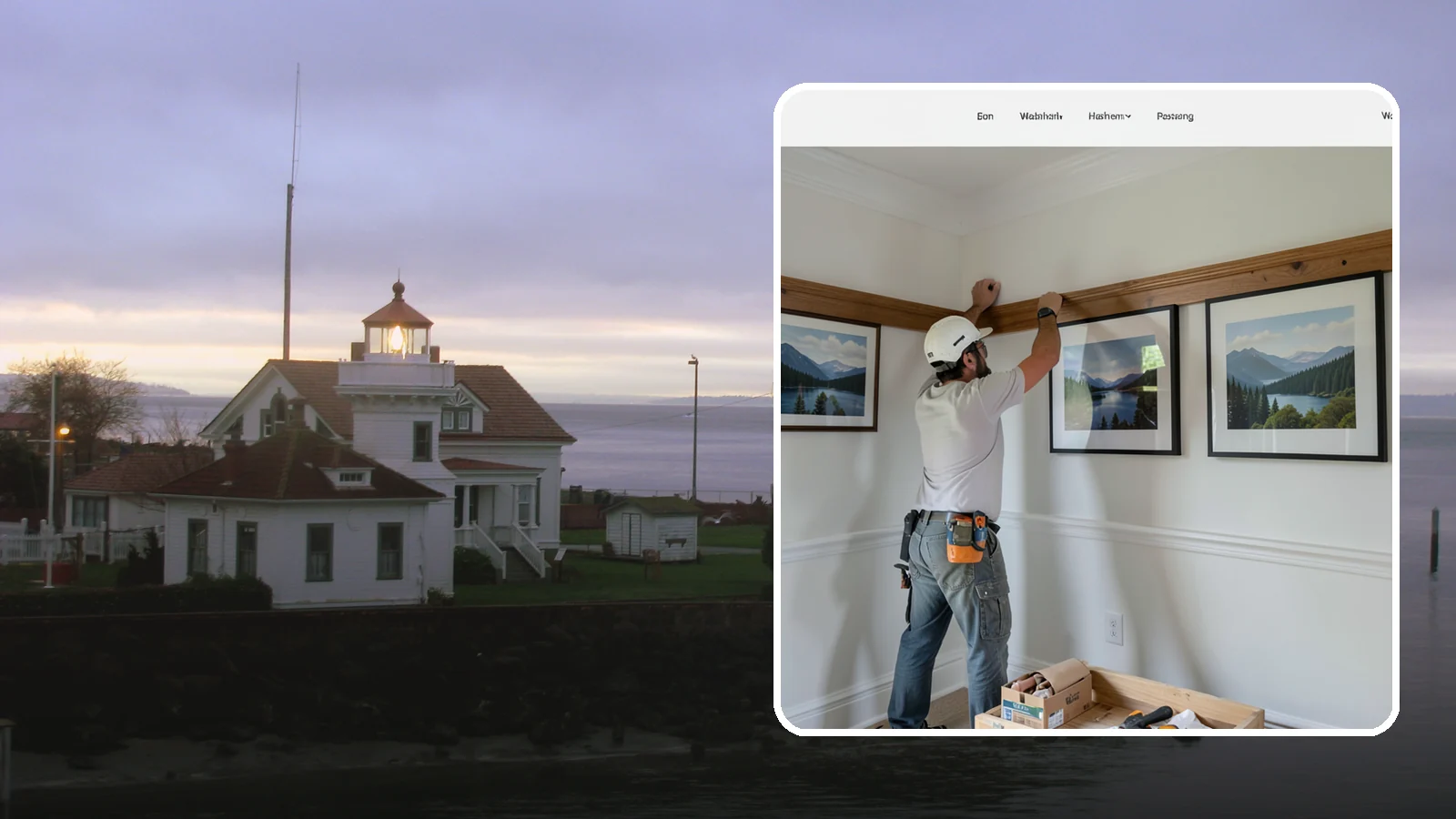 Picture Rail Installation in Mukilteo, Snohomish County, WA - Period-authentic picture rail installation that lets you hang art without punching holes in your walls.