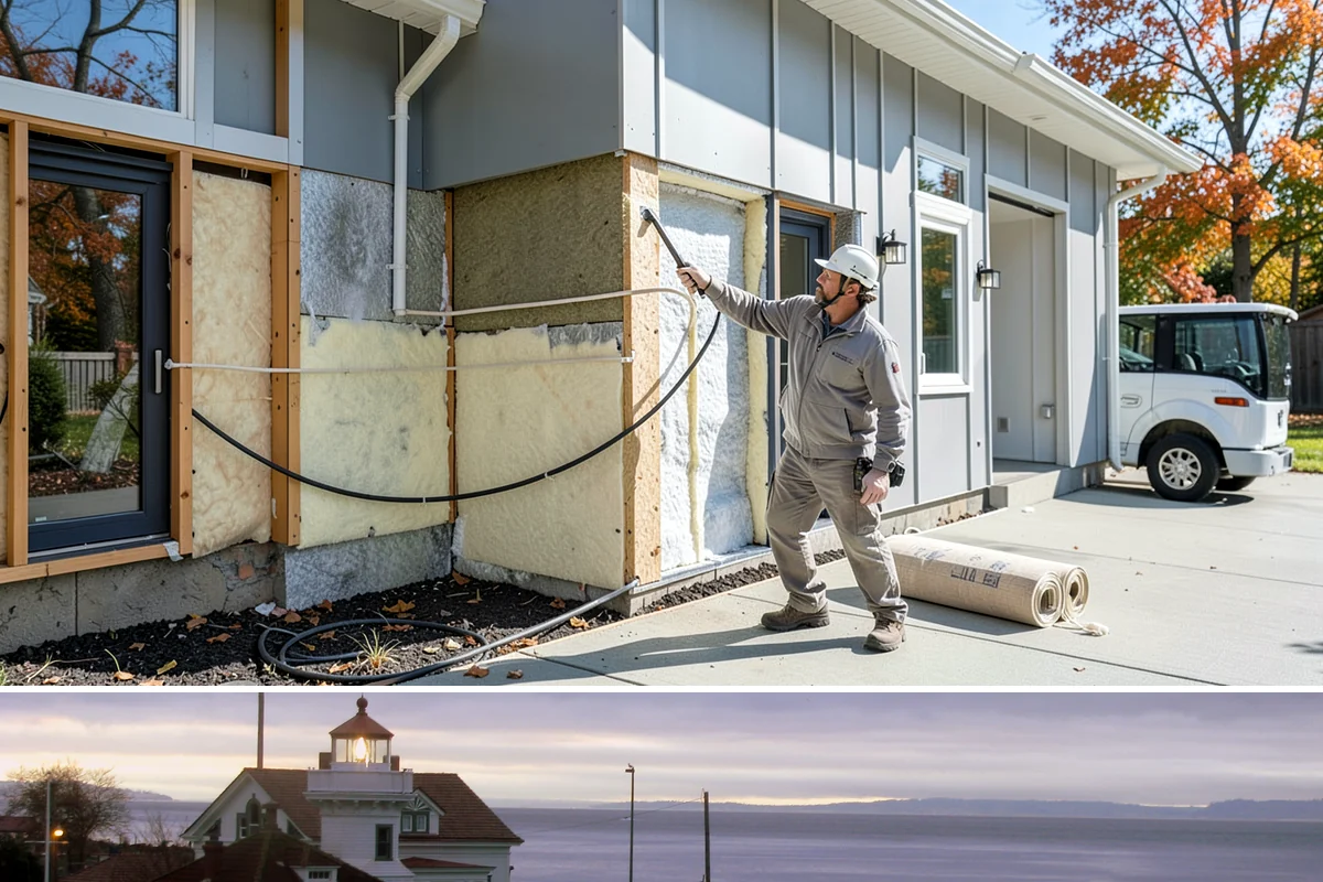 Picture Rail Installation in Mukilteo, Snohomish County, WA - This interior detail installs year-round and is a rewarding rainy-season project for character homes across the Puget Sound.