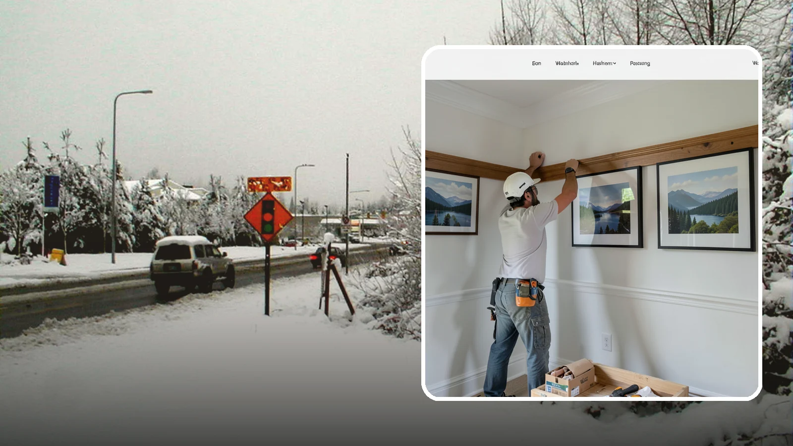 Picture Rail Installation in Newcastle, King County, WA - Period-authentic picture rail installation that lets you hang art without punching holes in your walls.