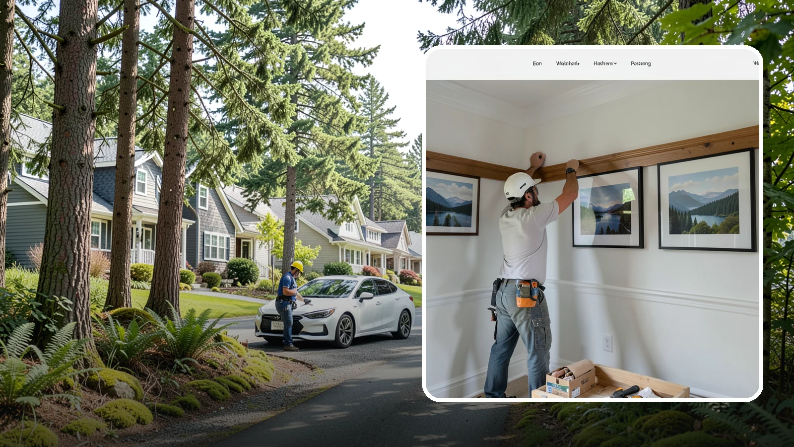 Picture Rail Installation in Normandy Park, King County, WA - Period-authentic picture rail installation that lets you hang art without punching holes in your walls.