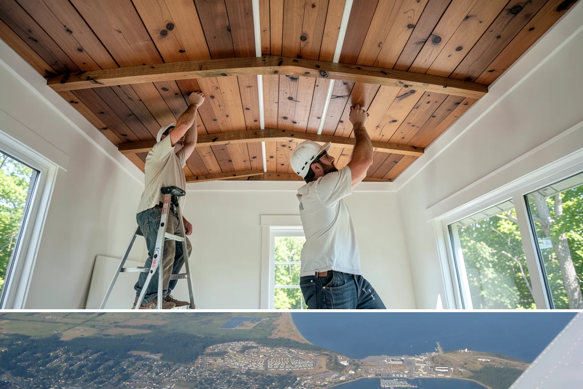 Picture Rail Installation in Oak Harbor, Island County, WA - This interior detail installs year-round and is a rewarding rainy-season project for character homes across the Puget Sound.