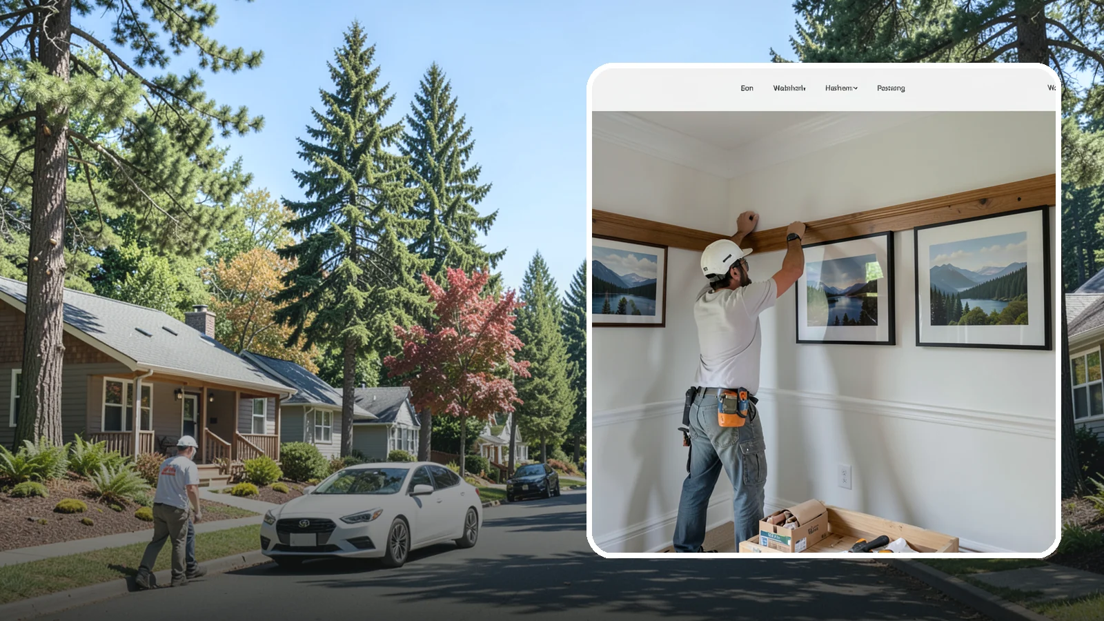 Picture Rail Installation in Orting, Pierce County, WA - Period-authentic picture rail installation that lets you hang art without punching holes in your walls.