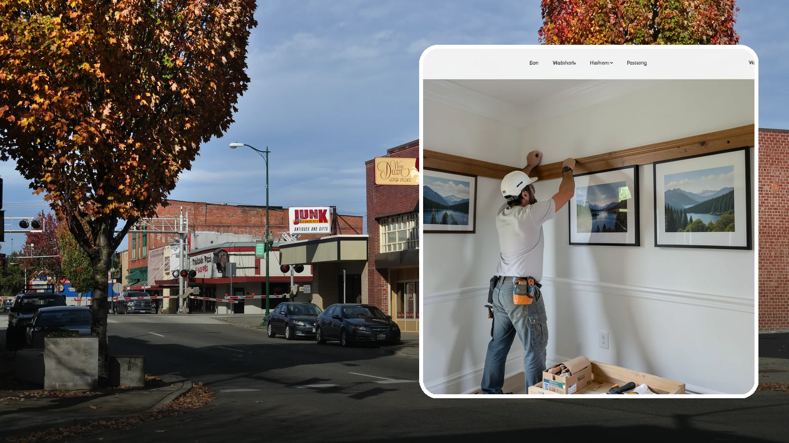Picture Rail Installation in Puyallup, Pierce County, WA - Period-authentic picture rail installation that lets you hang art without punching holes in your walls.