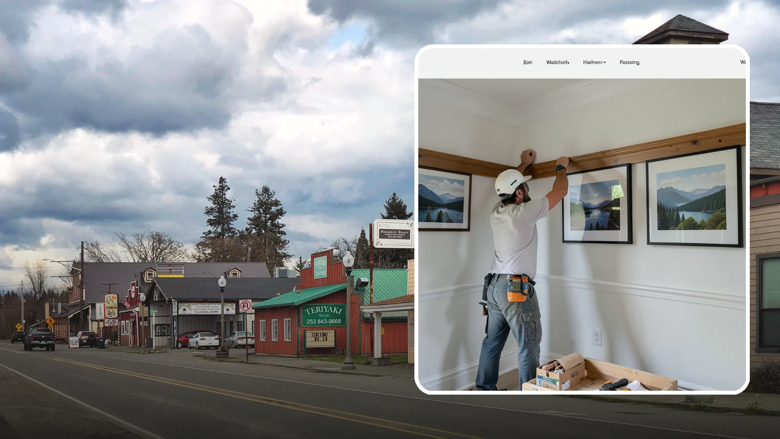 Picture Rail Installation in Roy, Pierce County, WA - Period-authentic picture rail installation that lets you hang art without punching holes in your walls.