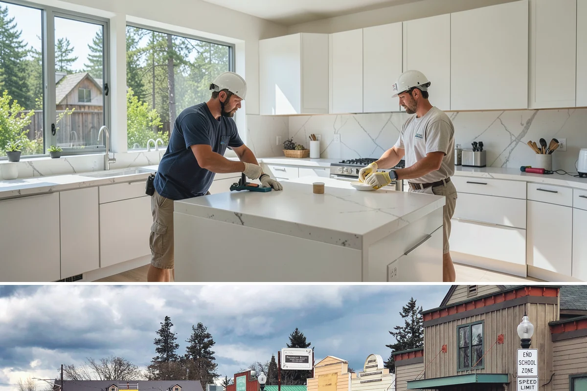 Picture Rail Installation in Roy, Pierce County, WA - This interior detail installs year-round and is a rewarding rainy-season project for character homes across the Puget Sound.