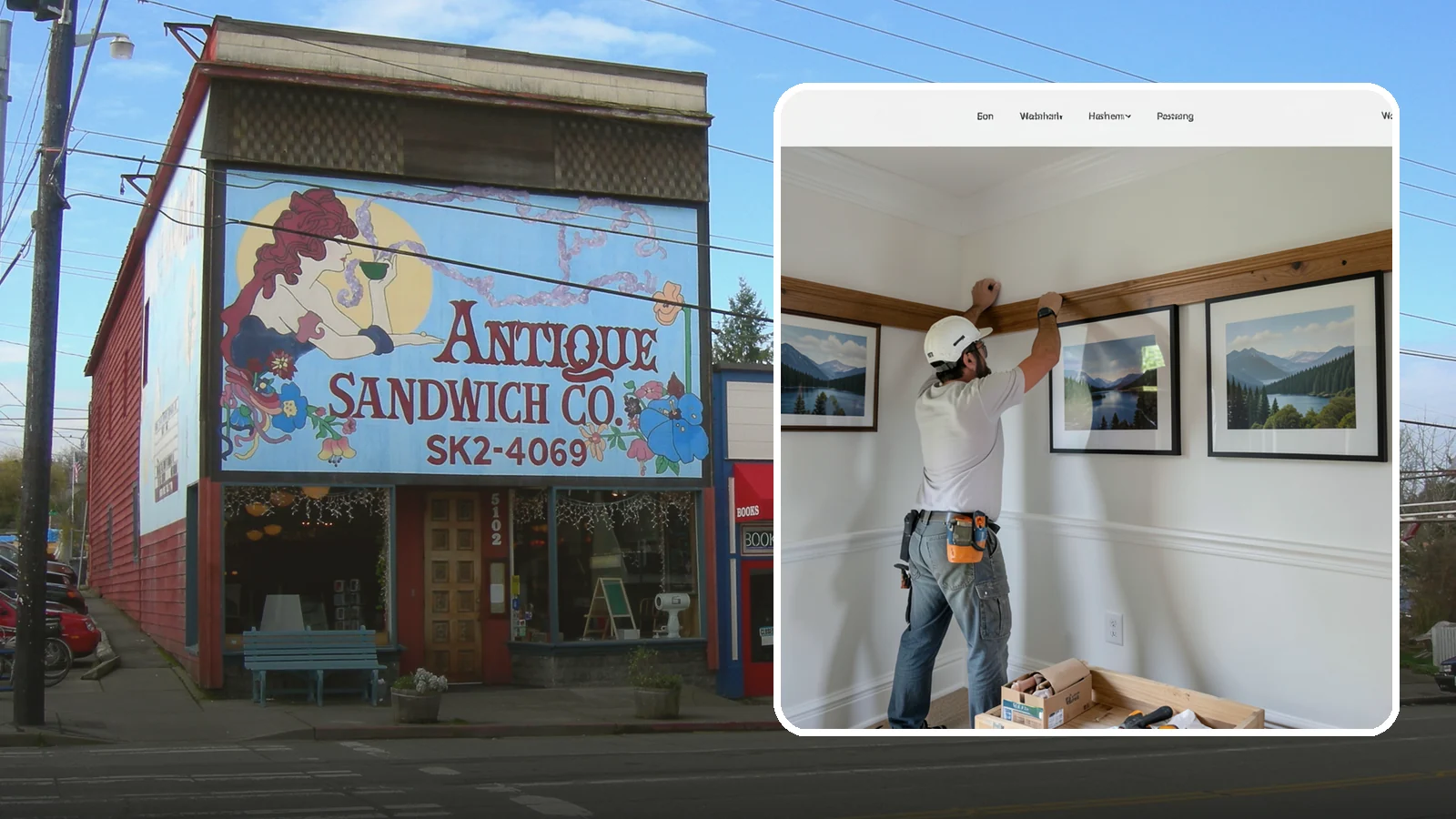 Picture Rail Installation in Ruston, Pierce County, WA - Period-authentic picture rail installation that lets you hang art without punching holes in your walls.