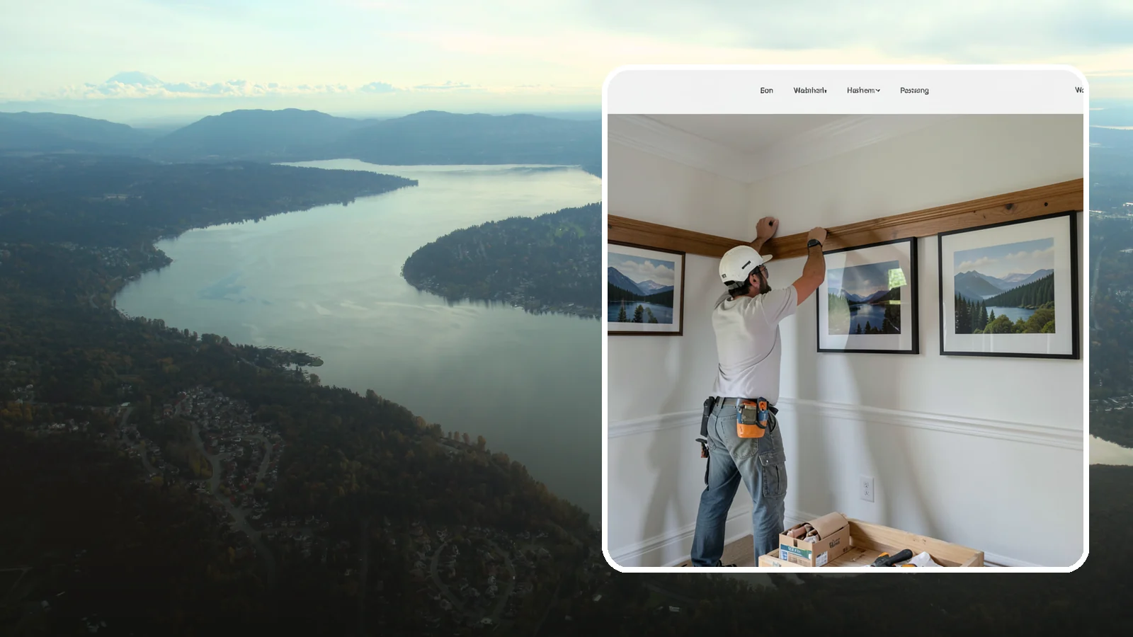 Picture Rail Installation in Sammamish, King County, WA - Period-authentic picture rail installation that lets you hang art without punching holes in your walls.
