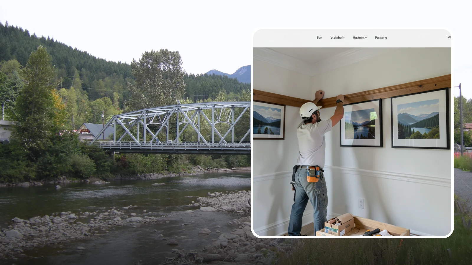 Picture Rail Installation in Skykomish, King County, WA - Period-authentic picture rail installation that lets you hang art without punching holes in your walls.