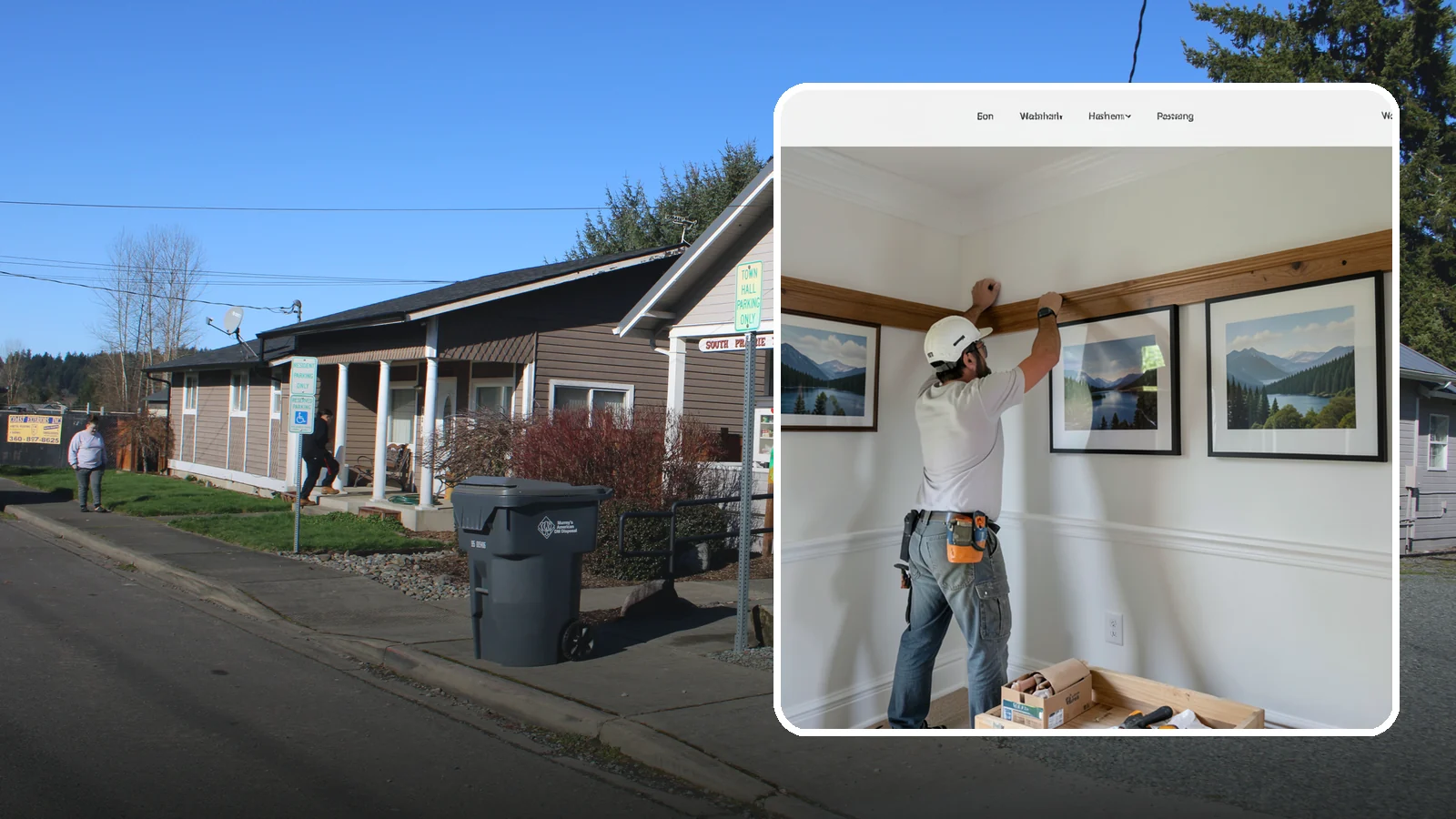 Picture Rail Installation in South Prairie, Pierce County, WA - Period-authentic picture rail installation that lets you hang art without punching holes in your walls.