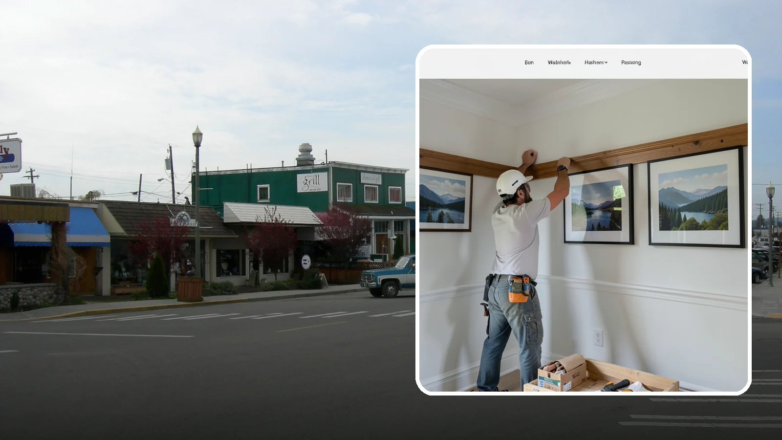 Picture Rail Installation in Stanwood, Snohomish County, WA - Period-authentic picture rail installation that lets you hang art without punching holes in your walls.